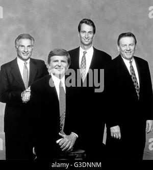 July 30, 1999 - K17803CM.THE NFL TODAY ON CBS.TV-FILM STILL.SUPPLIED BY JIM  NANTZ.RANDY CROSS.JERRY GLANVILLE.CRAIG JAMES(Credit Image: © Globe  Photos/ZUMAPRESS.com Stock Photo - Alamy