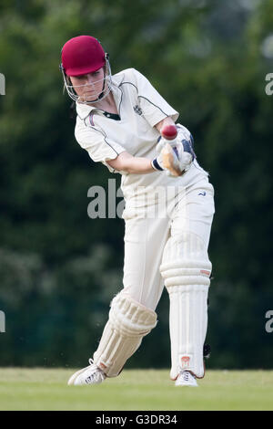 Marnhull Maidens 1st XI vs Edinburgh University Women's 1st XI  Marnhull Maidens player in action. Stock Photo