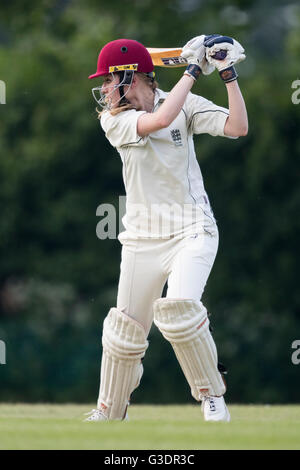 Marnhull Maidens 1st XI vs Edinburgh University Women's 1st XI  Marnhull Maidens player in action. Stock Photo