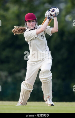 Marnhull Maidens 1st XI vs Edinburgh University Women's 1st XI  Marnhull Maidens player in action. Stock Photo