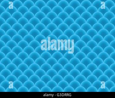 Seamless Pattern fish scales - vector abstract texture in blue color. Stock Vector