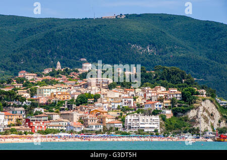 The town of numana. This is the Conero Riviera area in the Marche region, Italy Stock Photo