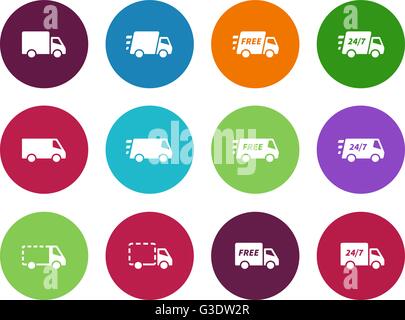 Truck with stop watch express delivery icon for shipping services. Ecomers  signs illustration. 12980763 PNG