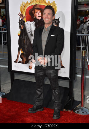 LOS ANGELES, CA - MARCH 28, 2016: David Faustino at the premiere for 'The Boss' at the Regency Village Theatre, Westwood. Stock Photo