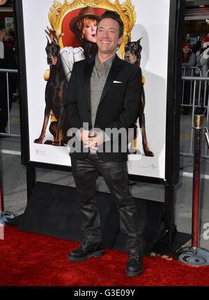 LOS ANGELES, CA - MARCH 28, 2016: David Faustino at the premiere for 'The Boss' at the Regency Village Theatre, Westwood. Stock Photo