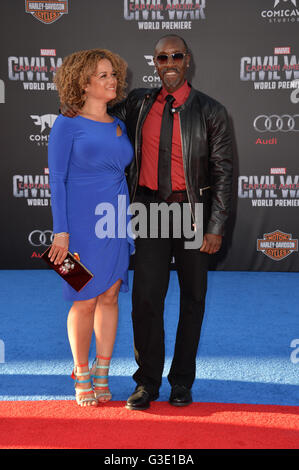 Don Cheadle And Wife Bridgid Coulter, Arriving At The 13th Annual 