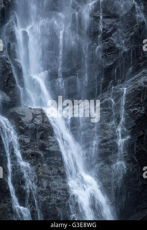 Cascading waterfall, Western Highlands, Scotland Stock Photo