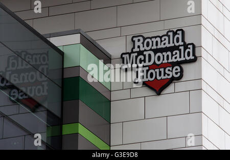 Ronald McDonald House in Manchester Stock Photo