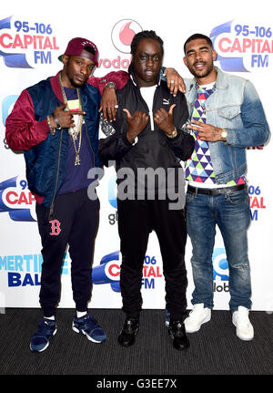 (left to right) Akelle Charles, Haile and Louis Rei of WSTRN attending ...