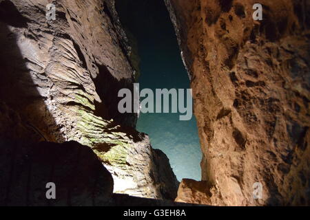 Another cave formation in Wookey Hole caves, Somerset, UK Stock Photo