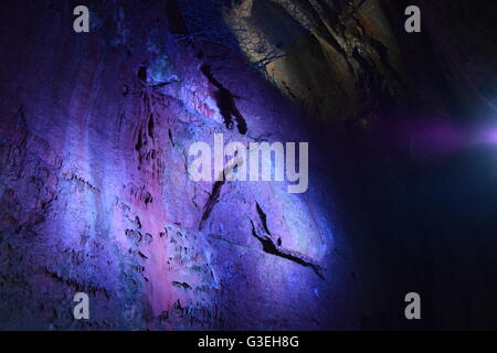 Another cave formation in Wookey Hole caves, Somerset, UK Stock Photo