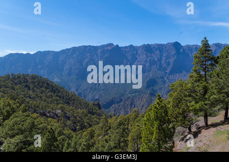 Caldera de Taburiente on La Palma, Canary Islands, Spain Stock Photo