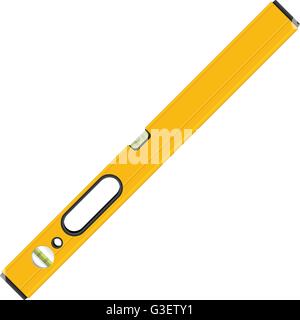 Bubble level tool on a white background. Stock Vector