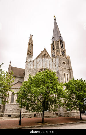 St. Michael & St. Patrick Church, 319 South Broadway, Fells Point, Baltimore, MD Stock Photo