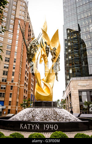 National Katyn Memorial, Alicianna Street & South President Street, Harbor East, Baltimore, MD Stock Photo