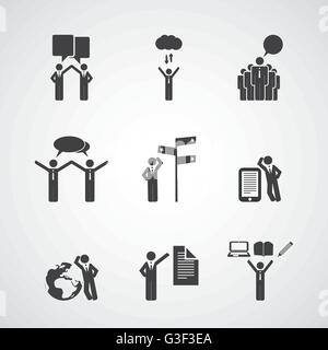 Figures, Peoples Icons - Business Concept Stock Vector