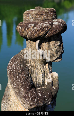 Statue, Mayura Water Palace, Mataram City, Lombok Island, West Nusa Tenggara Province, Indonesia Stock Photo