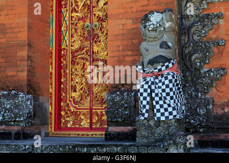 Entance gate, Pura Meru Hindu Temple, Mataram City, Lombok Island, West Nusa Tenggara Province, Indonesia Stock Photo
