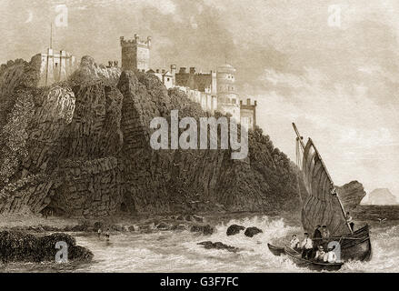 Culzean Castle, a castle near Maybole, Scotland, Great Britain, 19th century Stock Photo