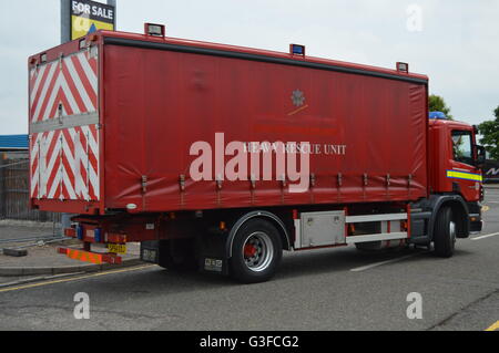 Scottish Fire And Rescue Service Scania Heavy Rescue Unit Stock Photo