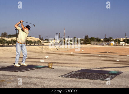 dhahran, saudi arabia - the golf practicing range at the sprawling saudi aramco compound in the eastern province of saudi arabia Stock Photo