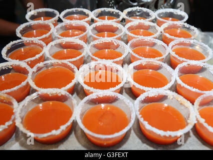 Miami, Florida, USA. 9th June, 2016. Bloody Conch presented by Team Turks & Caicos at the Caribbean Festival during the 5-day Taste of the Caribbean Culinary Showcase presented by the Caribbean Hotel & Tourism Association at Hyatt Regency Miami on June 9, 2016 in Miami, USA. Credit:  SEAN DRAKES/Alamy Live News Stock Photo