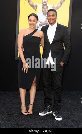 Los Angeles, CA, USA. 10th June, 2016. 10 June 2016 - Los Angeles, California - Tia Mowry and husband Cory Hardrict. ''Central Intelligence'' Los Angeles Premiere held at Westwood Village Theatre. Photo Credit: AdMedia Credit:  AdMedia/ZUMA Wire/Alamy Live News Stock Photo