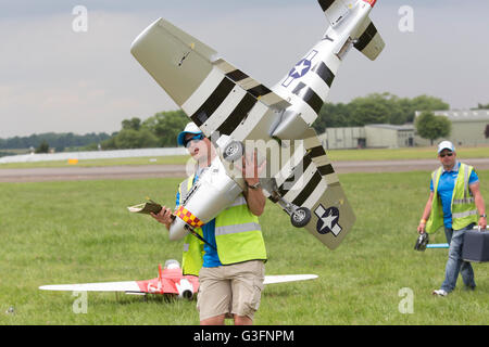 Biggin Hill, UK. 11th June 2016. Model aircraft at the Biggin Hill Festival of Fligh Credit: Keith Larby/Alamy Live News Stock Photo