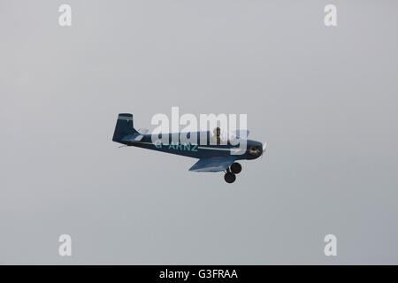 Biggin Hill, UK. 11th June 2016. The Tiger Club Druine D.31 Turbulent displays at the Biggin Hill Festival of Fligh Credit: Keith Larby/Alamy Live News Stock Photo