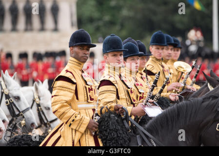 London UK, 11th June 2016,The State Trumpeters Credit:  Ian Davidson/Alamy Live News Stock Photo