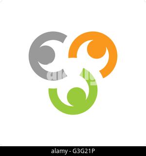 Colorful team work people icon vector illustration isolated on white background. Stock Vector