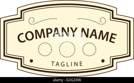 Old fashion whiskey label vector illustration isolated on white background. Stock Vector