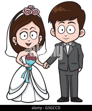 couple marriage cute cartoon Stock Vector Image & Art - Alamy