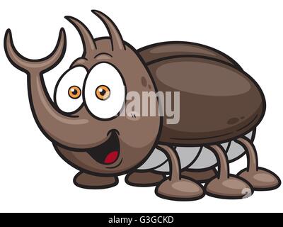 Vector illustration of Cartoon bug Stock Vector