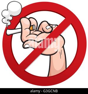 Vector illustration of No smoking sign Stock Vector