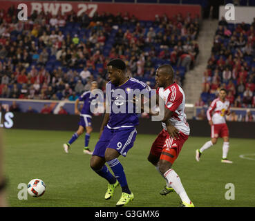 Harrison, United States. 24th Apr, 2016. Orlando City SC players ...