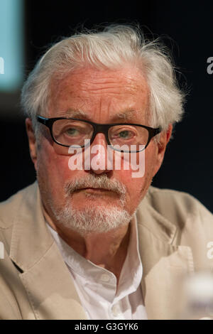 Turin, Italy. 13th May, 2016. French anthropologist Marc Augé one of the guest at Torino Book Fair. The 29th edition of the Turin Book Fair, which this year focuses on the theme of 'Visions'. 'It's going to be a great edition with 1,200 events and over 1,000 publishers. The Turin International Book Fair- is Italy's largest trade fair for books, held annually in mid-May. © Marco Destefanis/Pacific Press/Alamy Live News Stock Photo