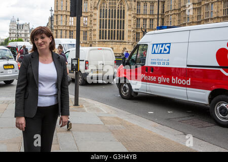London, UK. 24th June, 2016. Nicky Morgan, Secretary of State for Education, outside the Houses of Parliament following the UK's referendum vote to leave the European Union. Credit:  Mark Kerrison/Alamy Live News Stock Photo