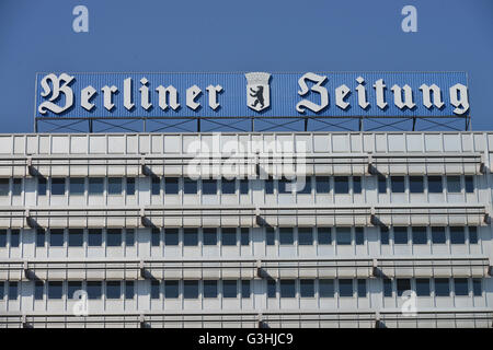 Berliner Verlag, Berliner Zeitung, Karl-Liebknecht-Strasse, Alexanderplatz, Mitte, Berlin, Deutschland Stock Photo