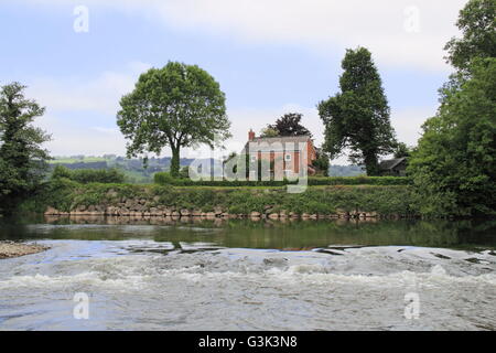 Wyecliff from The Warren, Hay-on-Wye, Powys, Wales, Great Britain, United Kingdom, UK, Europe Stock Photo