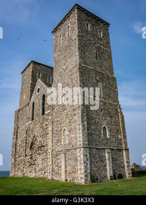 Reculver Towers and Roman Fort Herne Bay Stock Photo