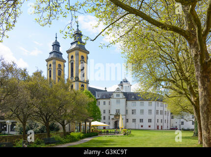 Deutschordenschloss (German Order Castle), Courtyard, church Schlosskirche, Germany, Baden-Württemberg, Taubertal, Bad Mergenthe Stock Photo