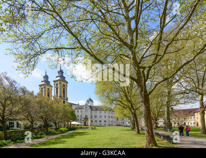 Deutschordenschloss (German Order Castle), Courtyard, church Schlosskirche, Germany, Baden-Württemberg, Taubertal, Bad Mergenthe Stock Photo