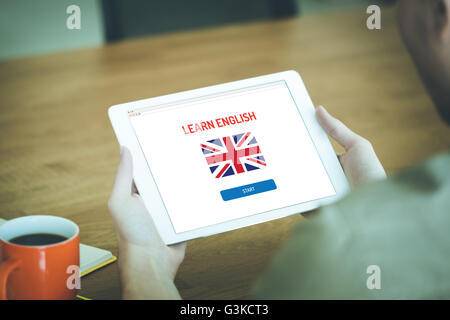 LEARN ENGLISH ONLINE EDUCATION LANGUAGE SCHOOL CONCEPT Stock Photo