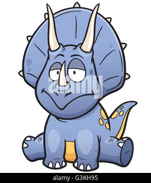 Vector illustration of Dinosaurs cartoon Stock Vector