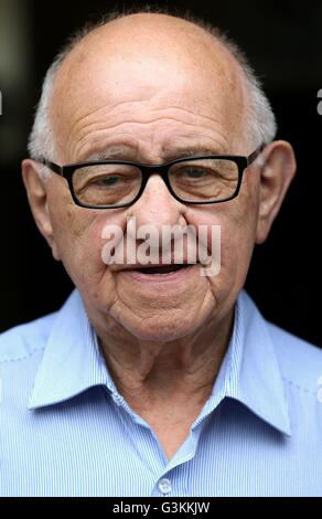 Previously unissued photo dated 25/5/2016 of Holocaust survivor Zigi Shipper at his home in Bushey, Hertfordshire. The 86 year old who has spent his retirement sharing harrowing wartime experiences with British schoolchildren is to feature in a &quot;time capsule&quot; documentary designed to ensure the horrors of Auschwitz are never forgotten. Stock Photo