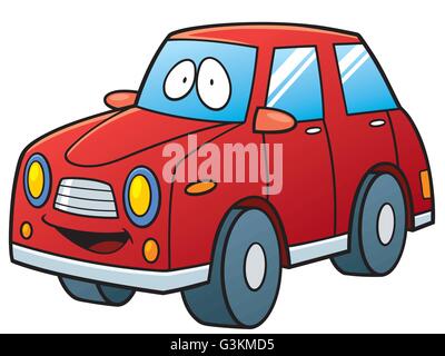 Vector Illustration of Cartoon Car Stock Vector