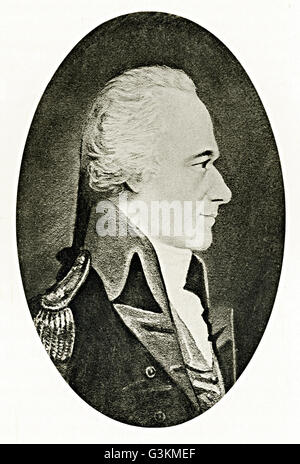 Alexander Hamilton, 1755 o 1757 - 1804 Stock Photo