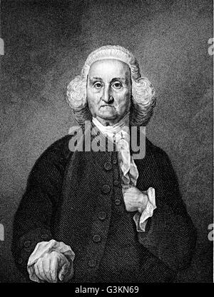 Jonathan Trumbull, 1710 - 1785 Stock Photo