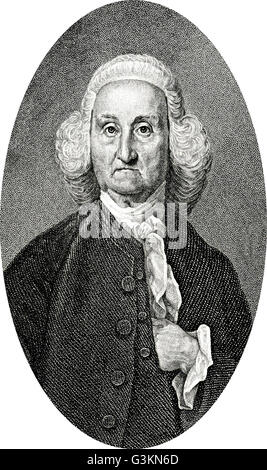 Jonathan Trumbull, 1710 - 1785 Stock Photo